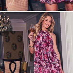 VICI Sable Petals Halter Babydoll Mini Dress